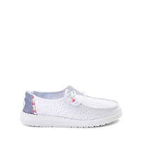 HEYDUDE Wendy Boho Crochet Slip-On Casual Shoe - Little Kid / Big White