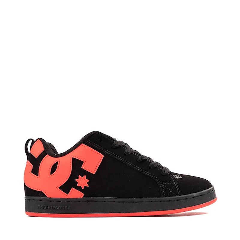 Womens DC Court Graffik Skate Shoe - Black / Hot Pink