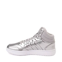 Womens adidas Hoops Mid 3.0 Athletic Shoe - Silver