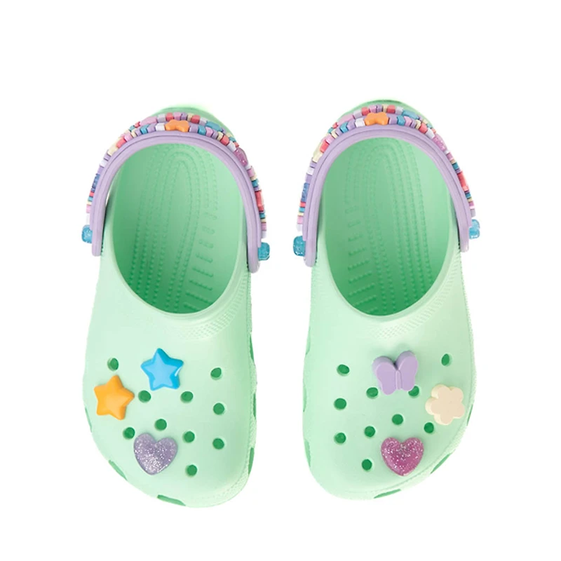 Crocs Classic Summer Camp Clog - Little Kid / Big Neo Mint