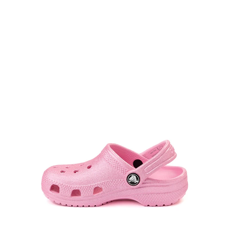 Crocs Classic Glitter Clog - Baby / Toddler Pink Tweed