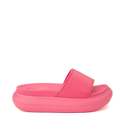 Womens Reef Cushion Bondi Bay Slide Sandal - Hot Pink