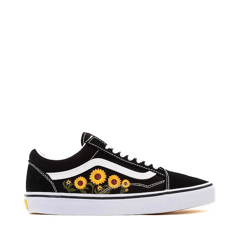 Vans Old Skool Sunflowers Skate Shoe - Black