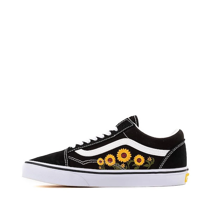 Vans Old Skool Sunflowers Skate Shoe - Black