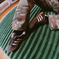 Mens adidas Samba OG Athletic Shoe - Brown / Putty Gray Gold Metallic Gum