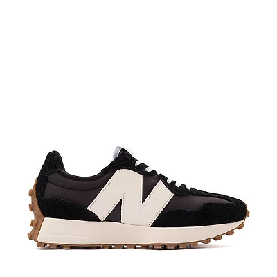 Womens New Balance 327 Athletic Shoe - Black / White Mineral Red
