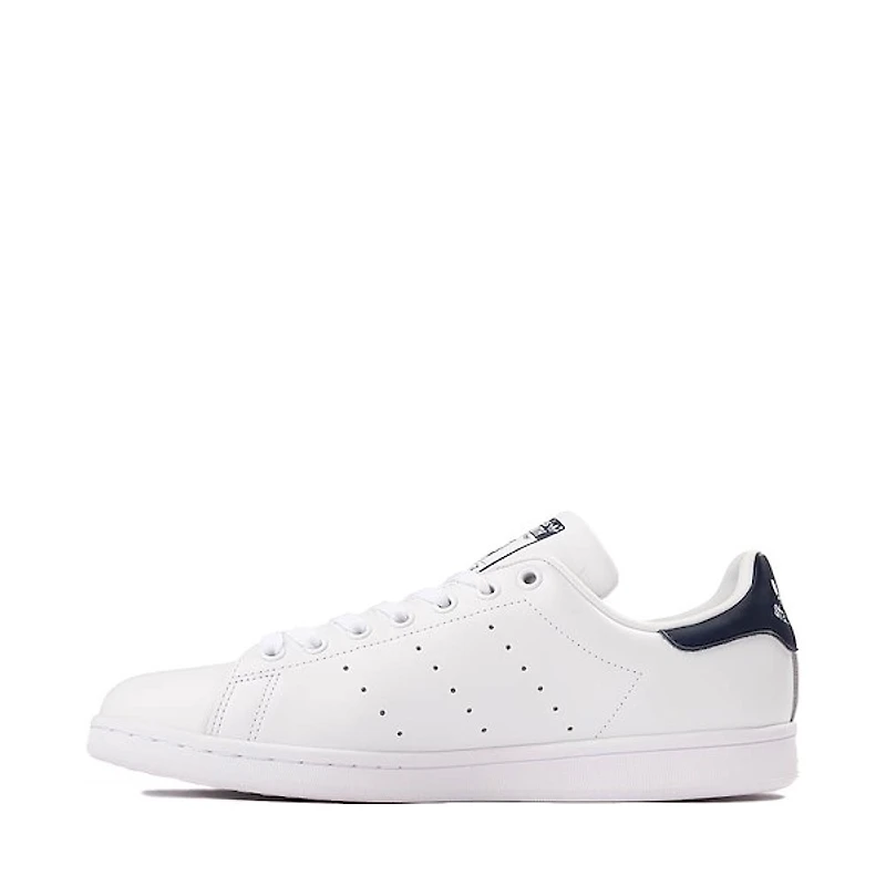 Mens adidas Stan Smith Athletic Shoe - Core White / Dark Blue