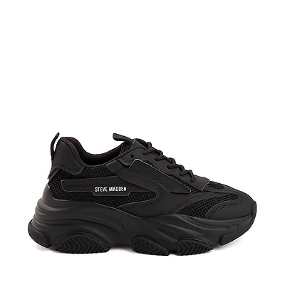 Womens Steve Madden Possession Platform Sneaker - Black Monochrome