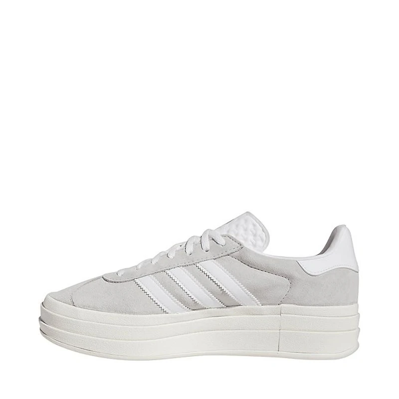 Womens adidas Gazelle Bold Athletic Shoe - Grey / White