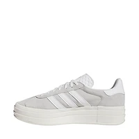 Womens adidas Gazelle Bold Athletic Shoe - Grey / White