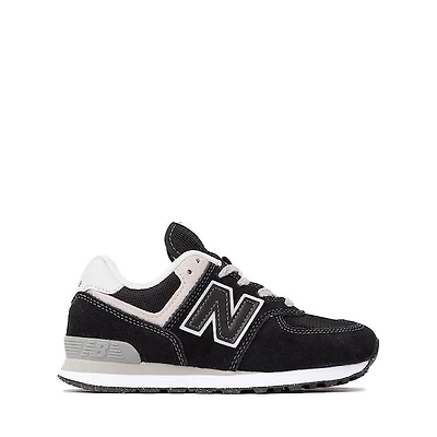New Balance 574 Athletic Shoe - Big Kid Black / White