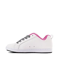 Womens DC Court Graffik Skate Shoe - White / Pink