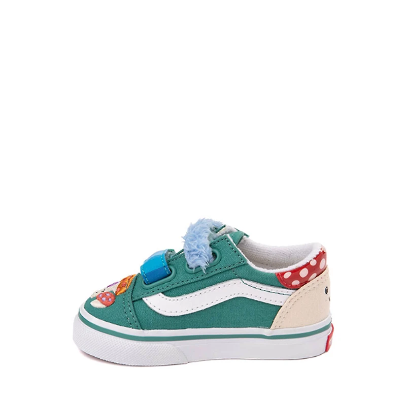 Vans Old Skool V Mushroom Skate Shoe - Baby / Toddler Green