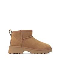 UGG® Classic Ultra Mini New Heights Boot - Little Kid / Big Kid - Chestnut