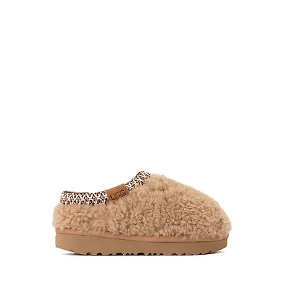 UGG® Tasman Maxi Curly Slipper - Toddler / Little Kid - Chestnut