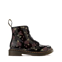 Dr. Martens 1460 Pascal Patent Boot - Little Kid / Big Kid - Black / Decayed Rose