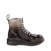 Dr. Martens 1460 8-Eye Patent Boot - Little Kid / Big Kid - Black / Silver Gradient