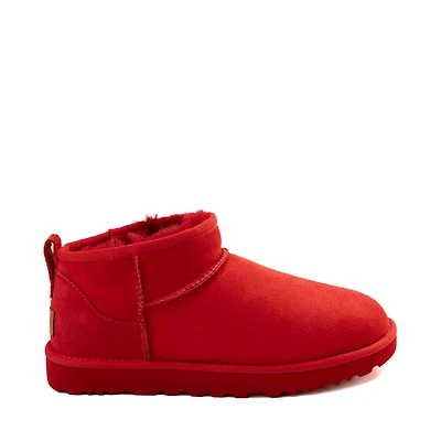 Womens UGG® Classic Ultra Mini Boot - Ribbon Red