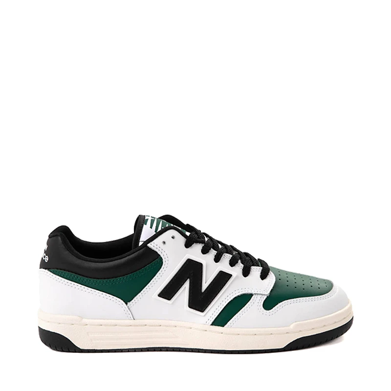 New Balance 480 Athletic Shoe - White / Marsh Green Black
