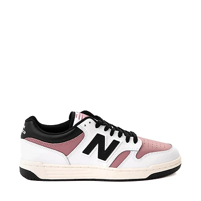 New Balance 480 Athletic Shoe - White / Rosewood Black