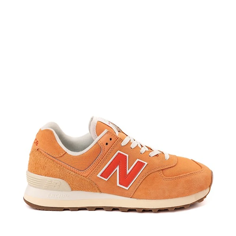 Womens New Balance 574 Athletic Shoe - Copper / Neo Flame Sea Salt