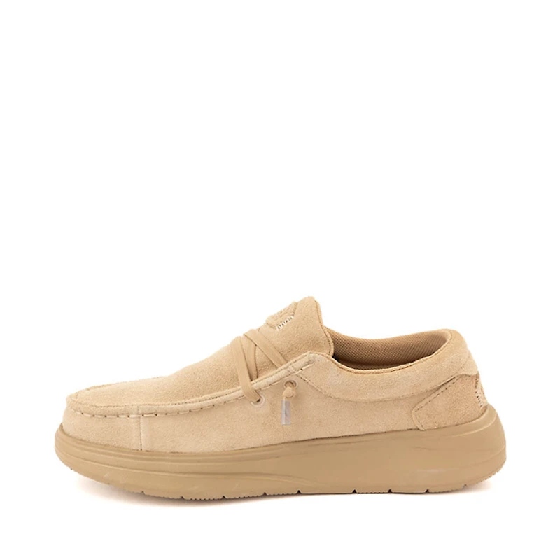 Womens HEYDUDE Wendy Comf Suede Slip-On Casual Shoe - Tan