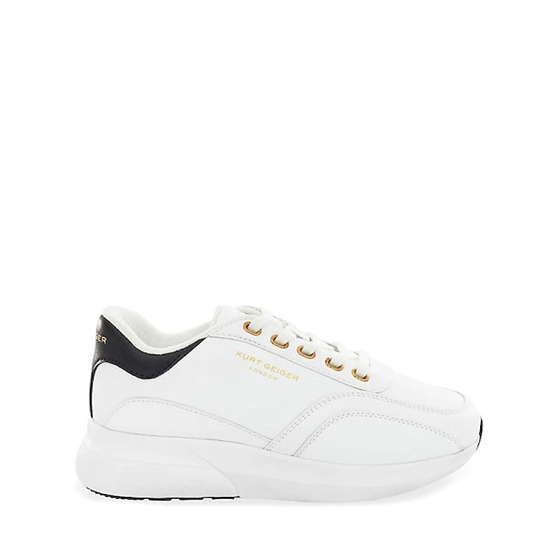 Kurt Geiger Mini Gaspar Sneaker - Little Kid / Big White Black