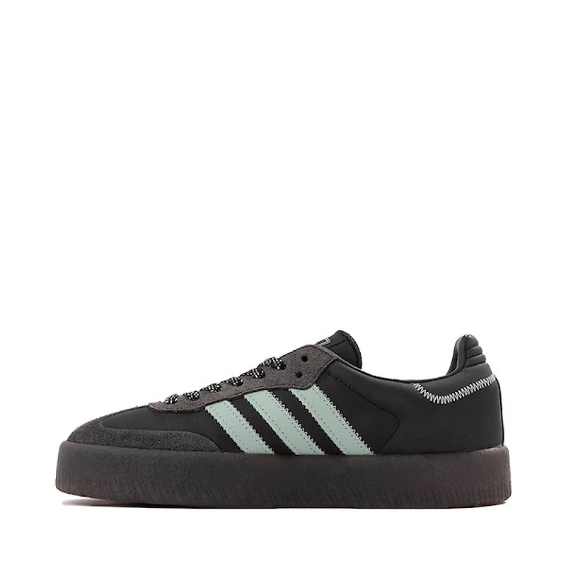 Womens adidas Sambae Athletic Shoe - Core Black / Hazy Green Carbon