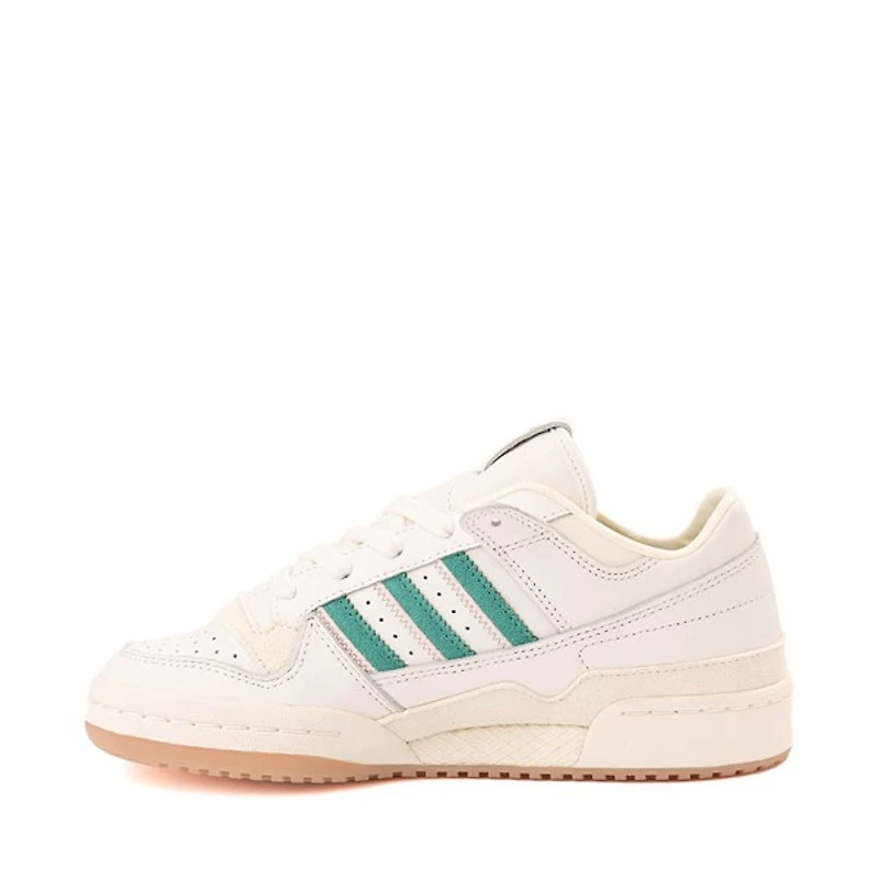 Womens adidas Forum Low CL Athletic Shoe - Cloud White / Active Green Sandy Pink