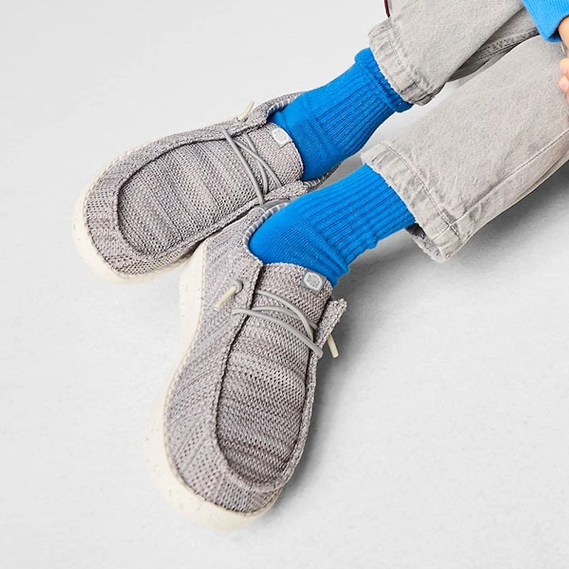 HEYDUDE Wally Casual Shoe - Little Kid / Big Grey