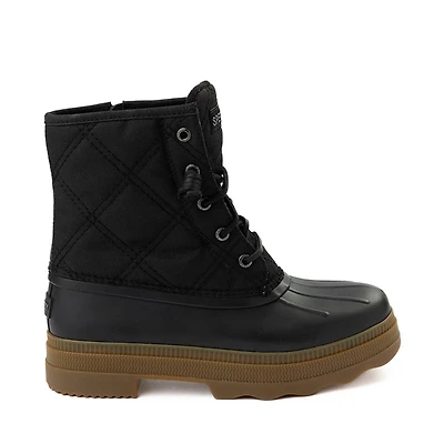 Womens Sperry Saltwater 2.0 Textile Duck Boot - Black