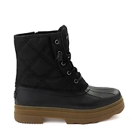 Womens Sperry Saltwater 2.0 Textile Duck Boot - Black