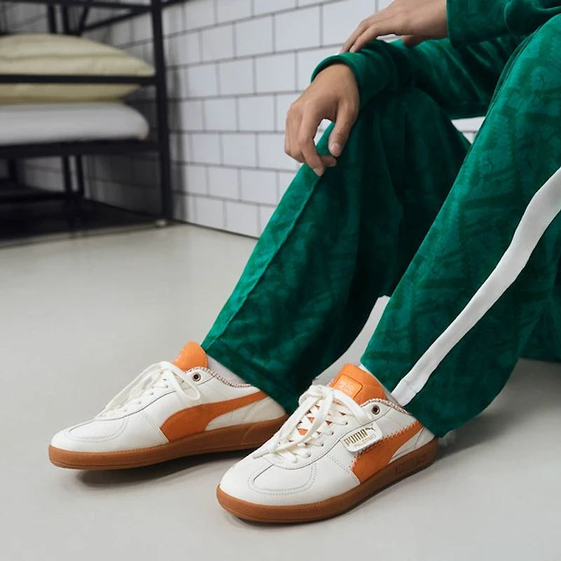 PUMA x Squid Game Palermo Athletic Shoe - Warm White / Pumpkin Pie
