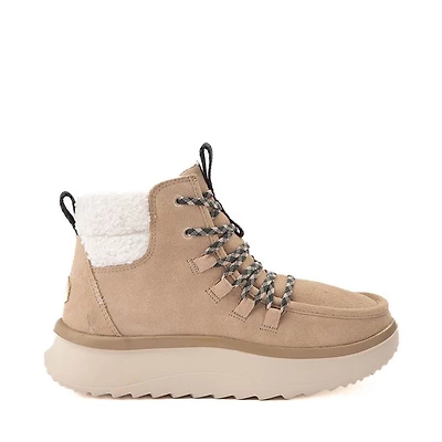 Womens HEYDUDE Wendy Peak Apres Suede Cozy Boot - Beige