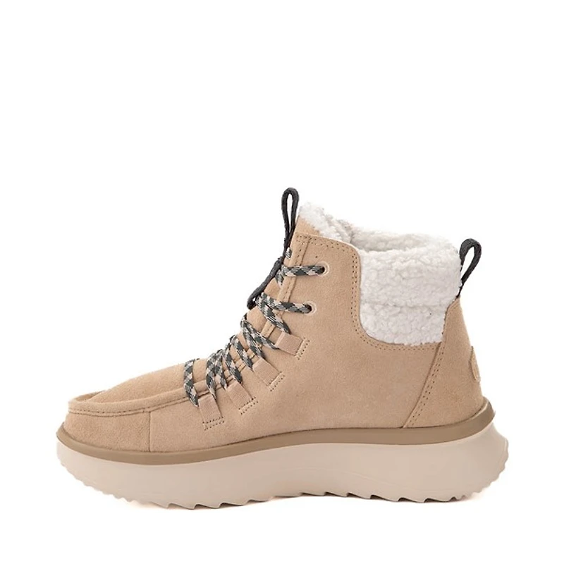 Womens HEYDUDE Wendy Peak Apres Suede Cozy Boot - Beige