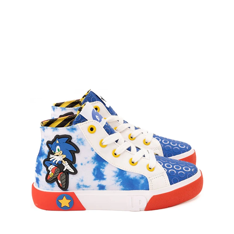 Ground Up Sonic the Hedgehog&trade And Shadow Hi Sneaker - Little Kid / Big Red Royal Blue