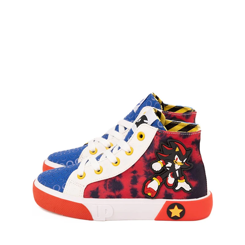Ground Up Sonic the Hedgehog&trade And Shadow Hi Sneaker - Little Kid / Big Red Royal Blue