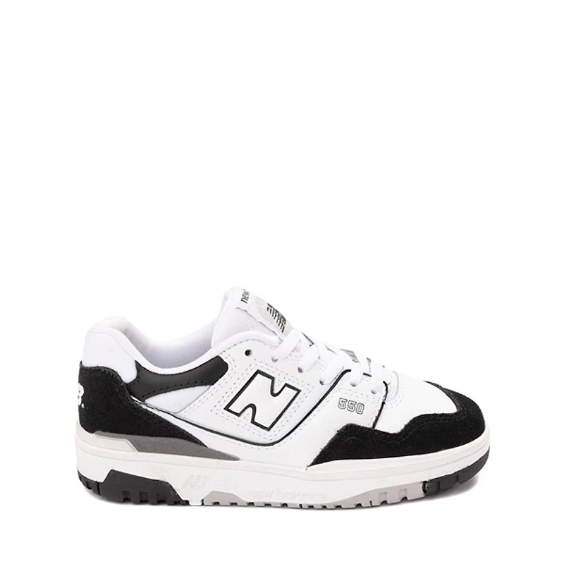 New Balance 550 Athletic Shoe - Little Kid White / Black Raincloud