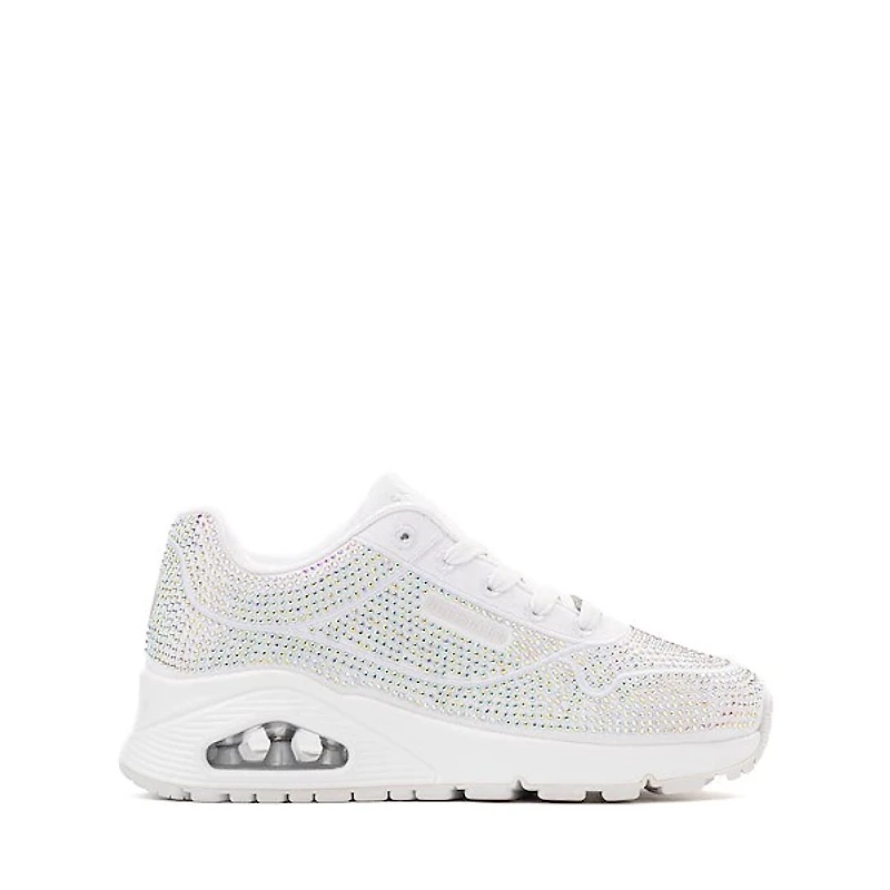 Skechers Street&trade Uno Gen1: Disco Rave Sneaker - Little Kid / Big White