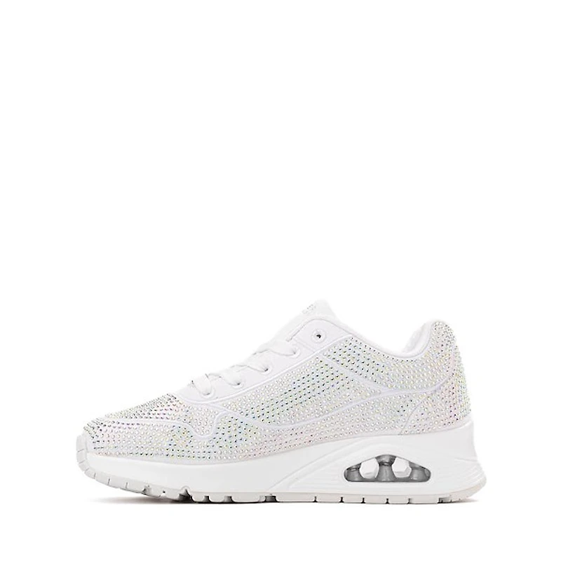 Skechers Street&trade Uno Gen1: Disco Rave Sneaker - Little Kid / Big White