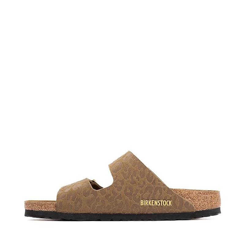 Womens Birkenstock Arizona Slide Sandal - Leo Khaki
