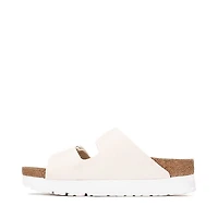 Womens Papillio by Birkenstock® Arizona Flex Platform Slide Sandal - Eggshell