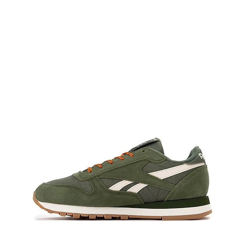 Reebok Classic Leather Athletic Shoe - Big Kid Breakaway Green