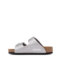 Birkenstock Arizona Slide Sandal - Little Kid / Big Sparkling Light Silver