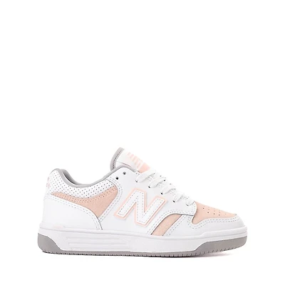 New Balance 480 Athletic Shoe - Little Kid White / Pink Haze