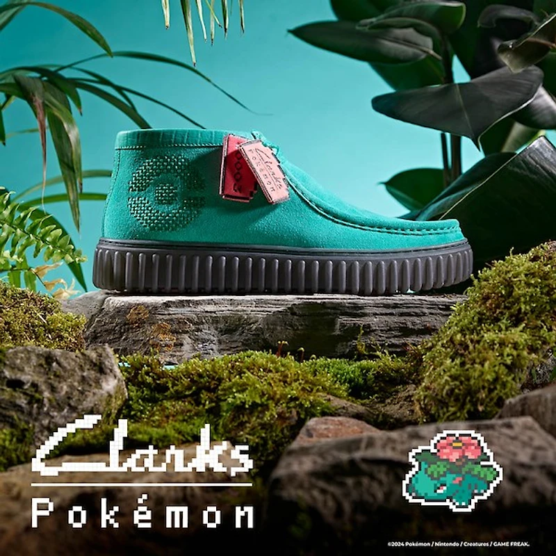 Clarks x Pokémon Torhill Explore Chukka Boot - Turquoise