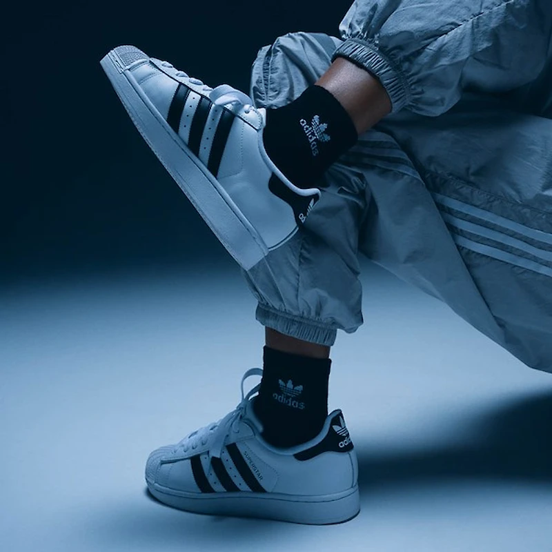 Womens adidas Superstar II Athletic Shoe - White / Core Black / White