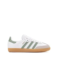 adidas Samba OG Athletic Shoe - Big Kid White / Silver Green Gum