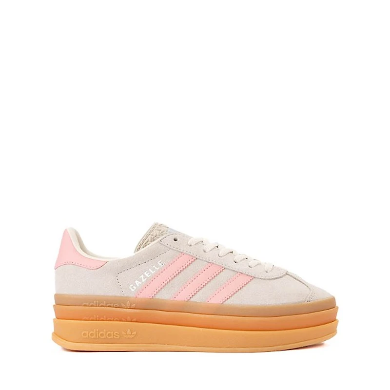 adidas Gazelle Bold Athletic Shoe - Big Kid Alumina / Pink