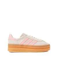 adidas Gazelle Bold Athletic Shoe - Big Kid Alumina / Pink